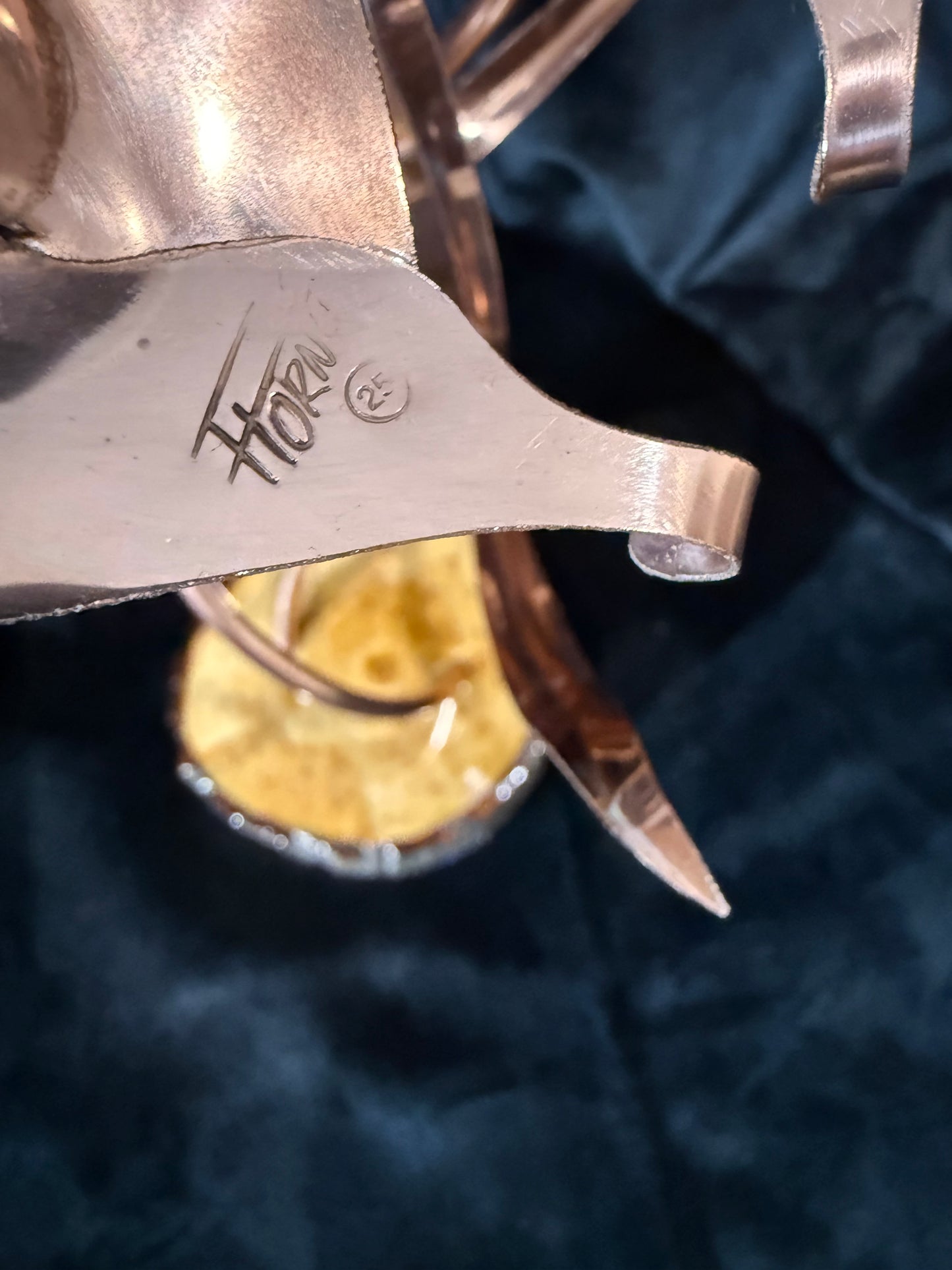 Copper Dancing Hearts